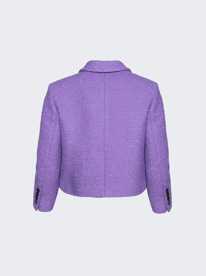 GUCCI Tweed Jacket Purple outlook