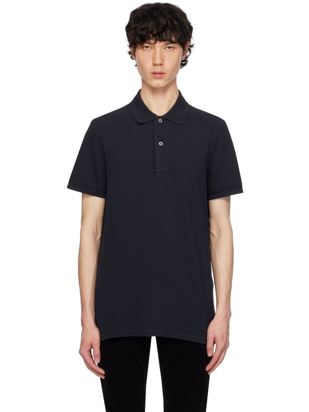 Navy Tennis Polo - 1