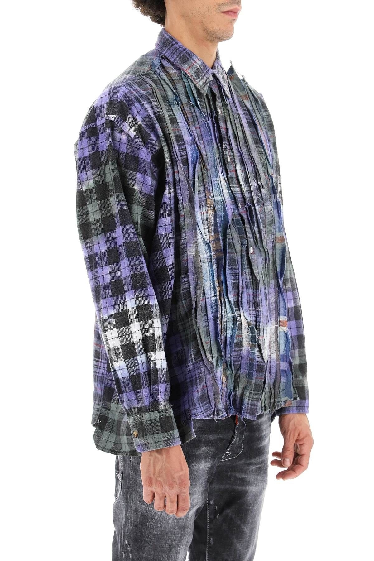 'REBUILD' PATCHWORK FLANNEL SHIRT NEEDLES - 3