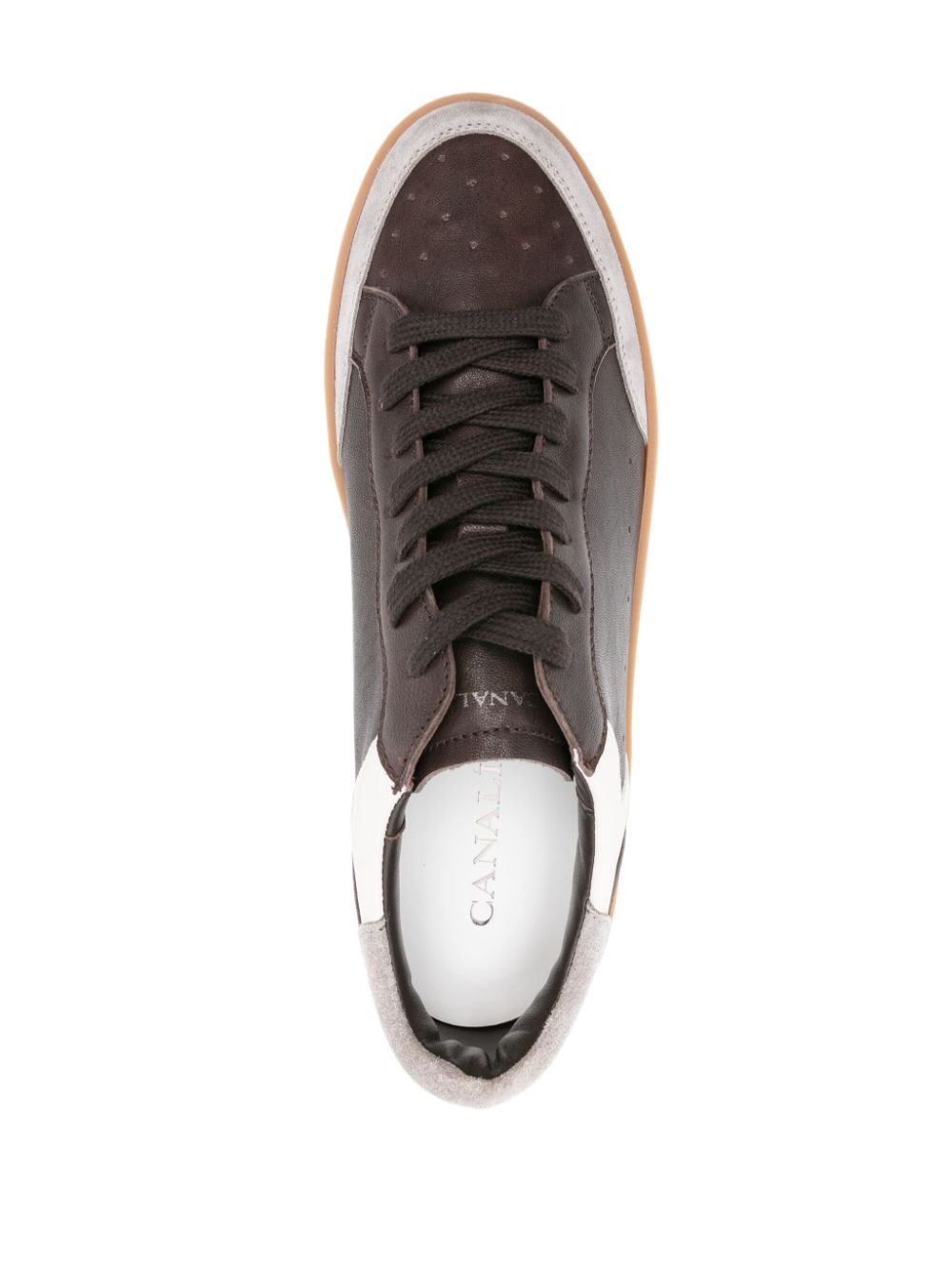 panelled-design sneakers - 4