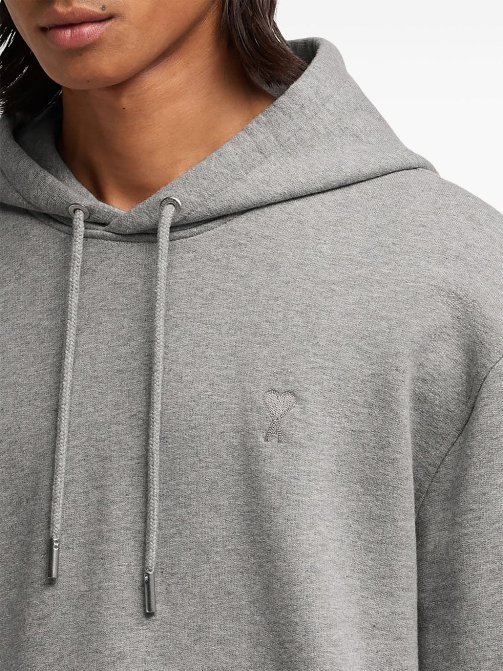 logo-embroidered organic-cotton hoodie - 6