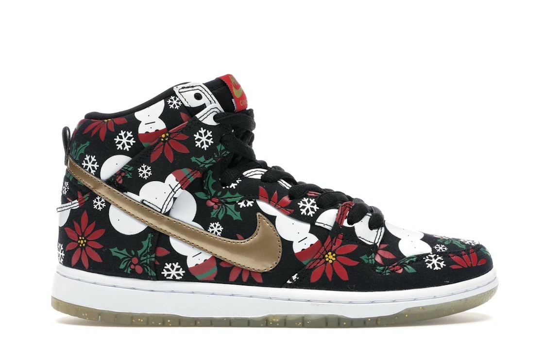 Nike SB Dunk High Concepts Ugly Christmas Sweater Black - 1