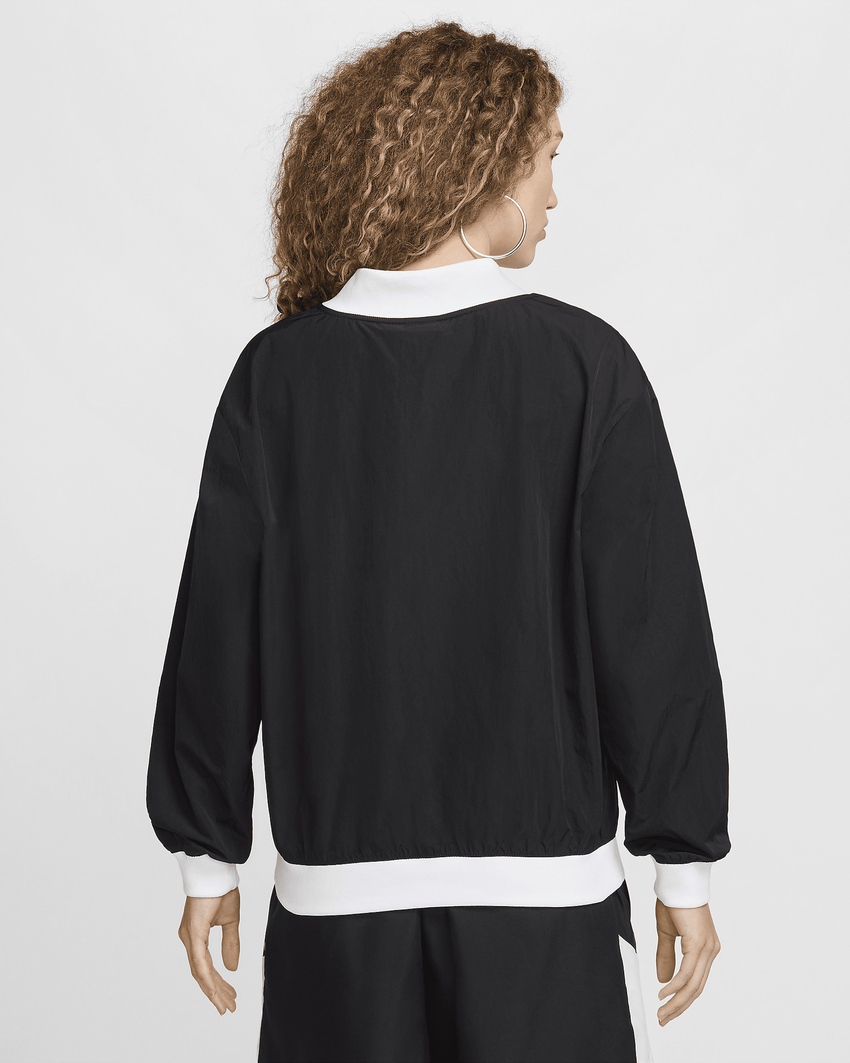 Nike Sportswear Essential Women's Loose UV Woven Long-Sleeve V-Neck Top - 2