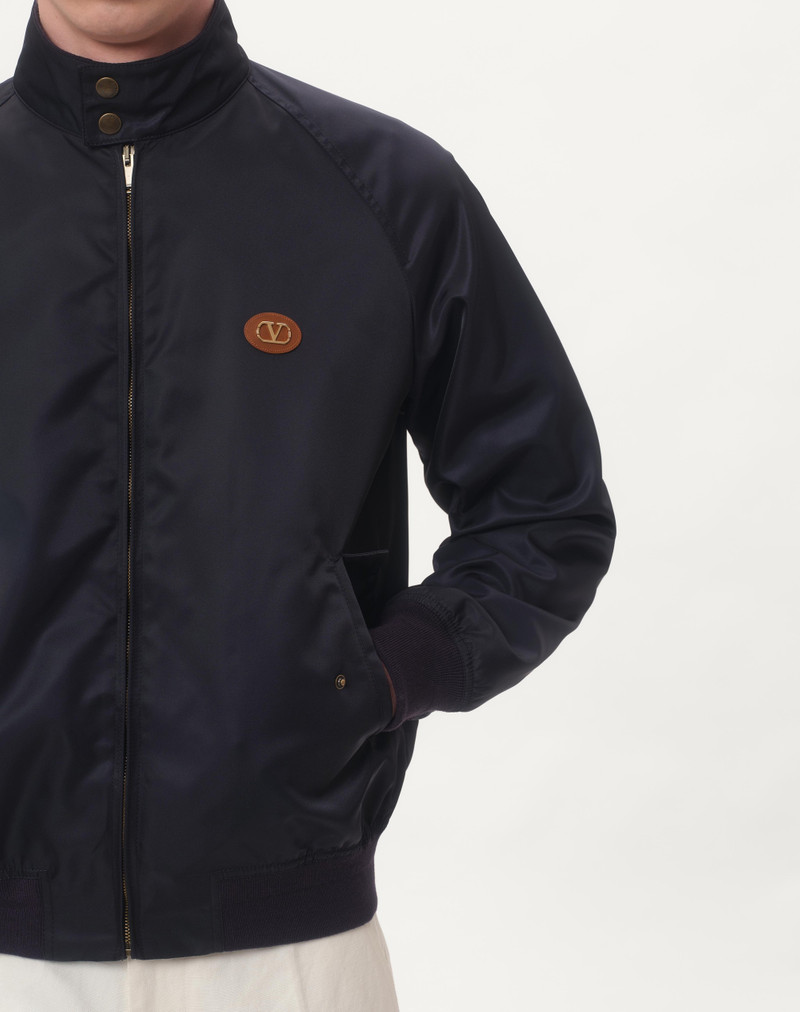 NYLON BLOUSON WITH VLOGO PATCH 4
