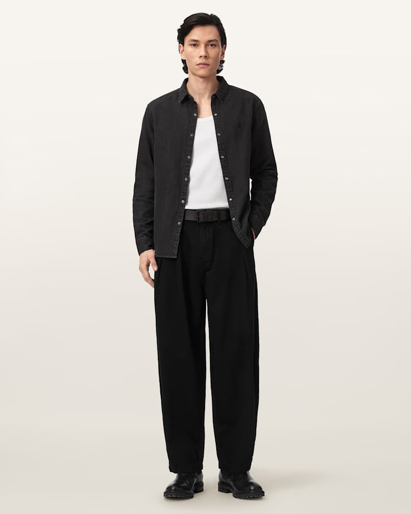 BECCO TAPERED LEG PLEATED PANTS 3