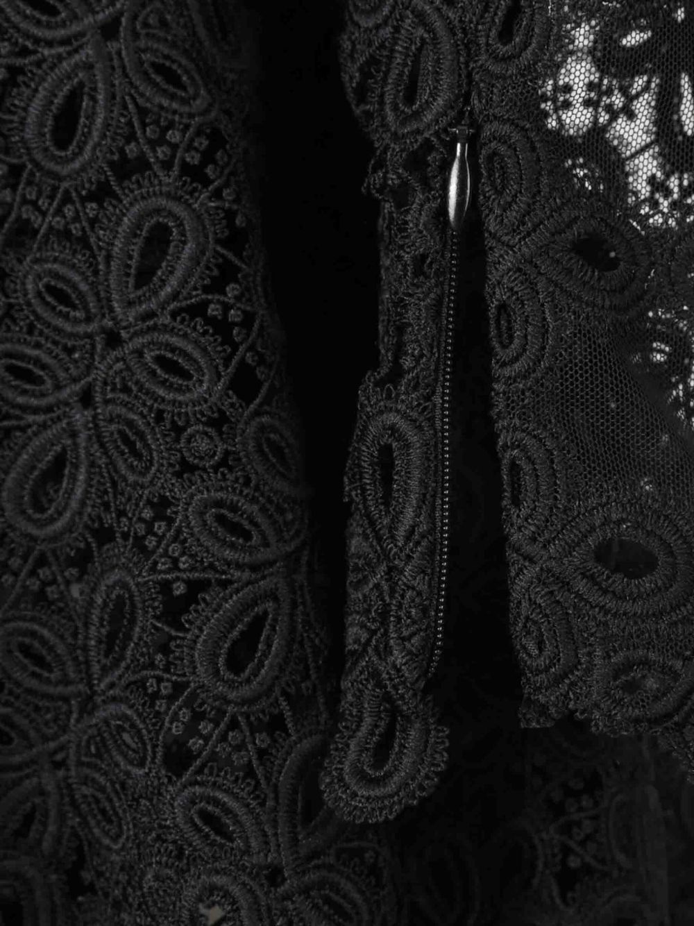 lace-detail mini dress - 3