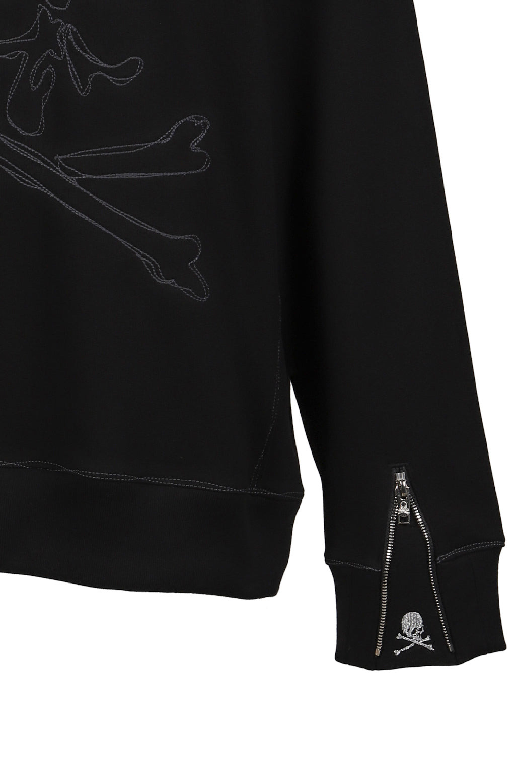 STITCHED ZIP-UP HOODIE / BLK - 6