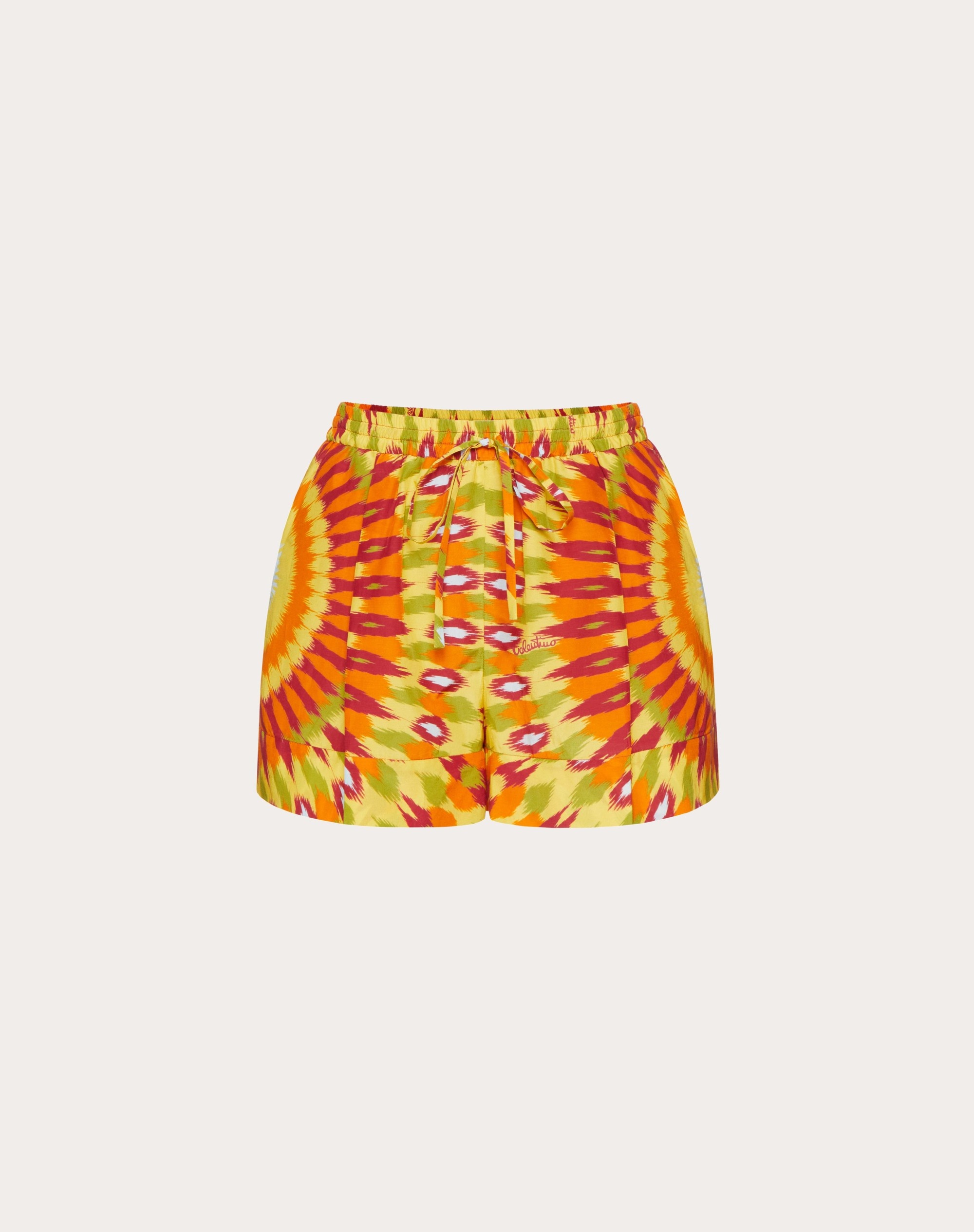 ROUND RAIN PRINT POPELINE SHORTS - 1