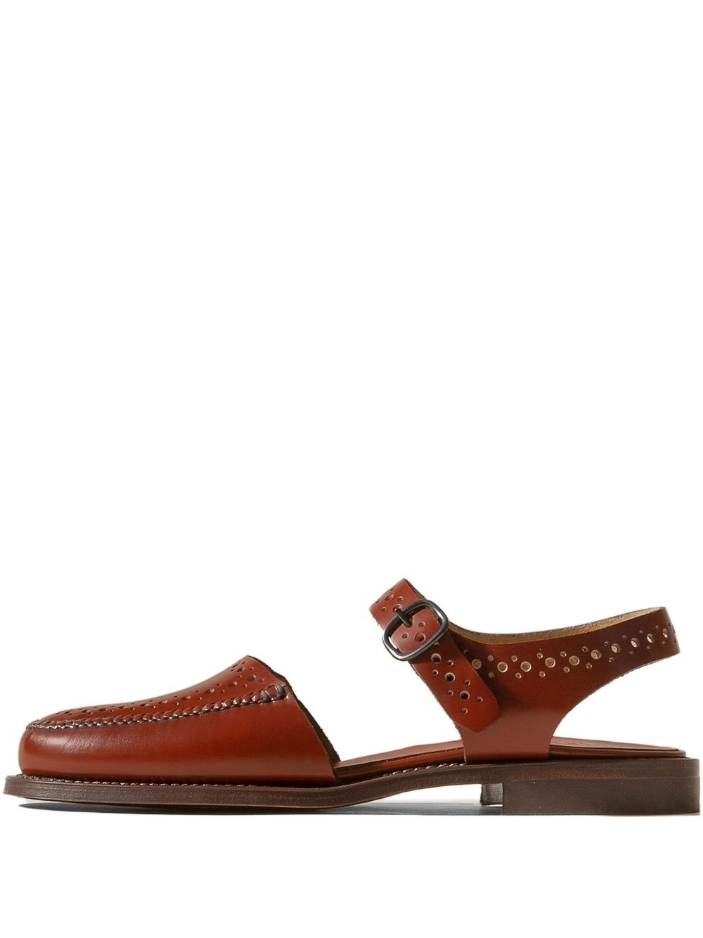 Picada perforated leather flats - 1