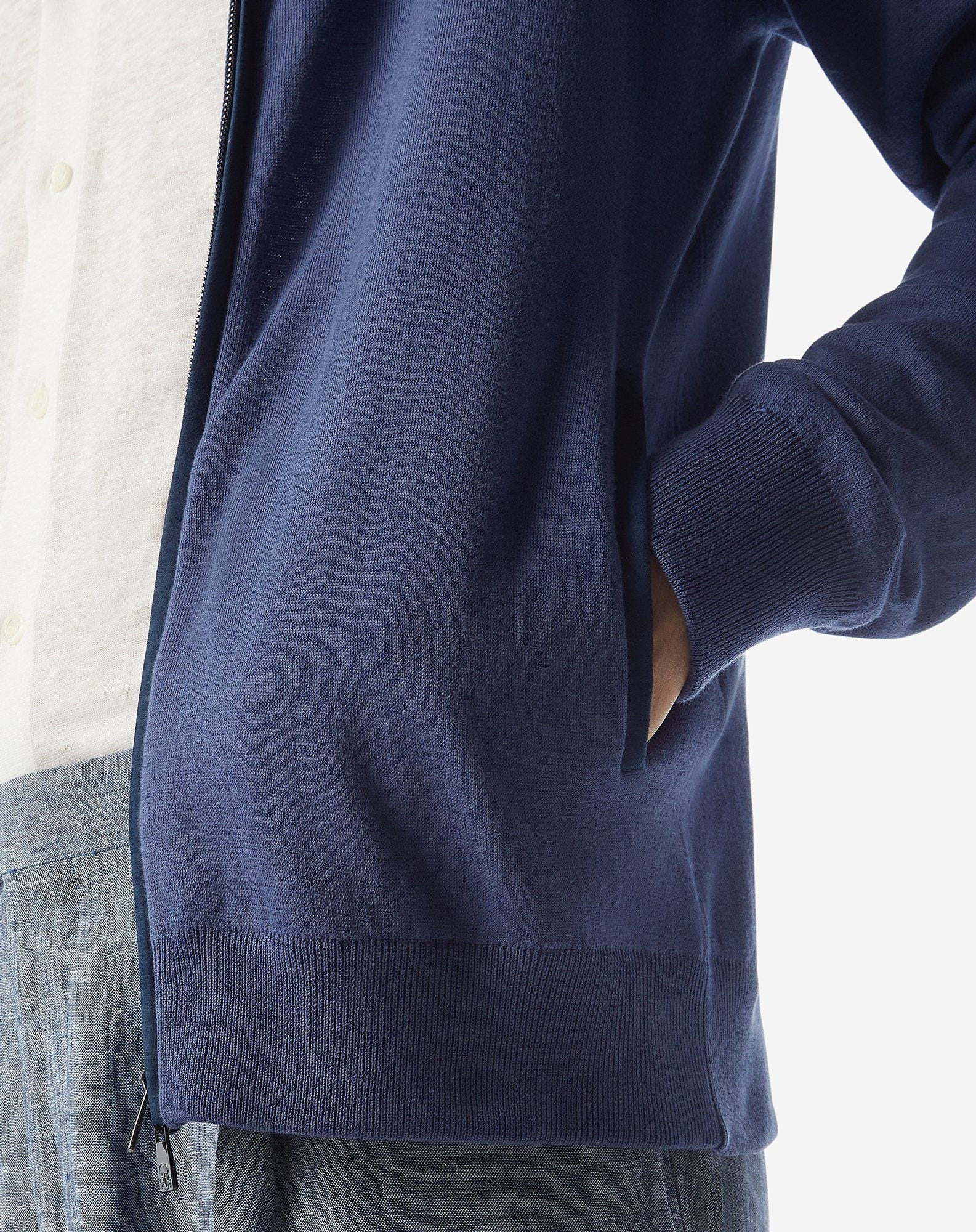 Blue cotton and linen knitwear - 5