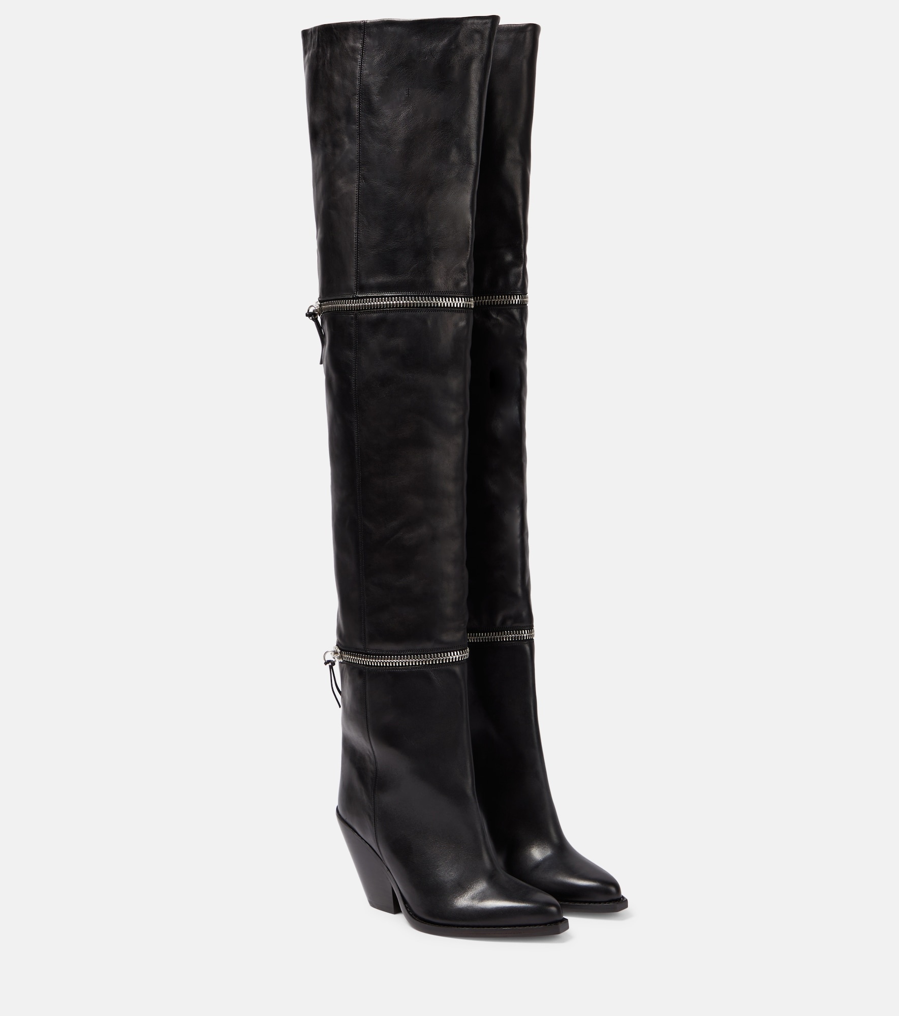 Lelodie leather over the knee boots - 1