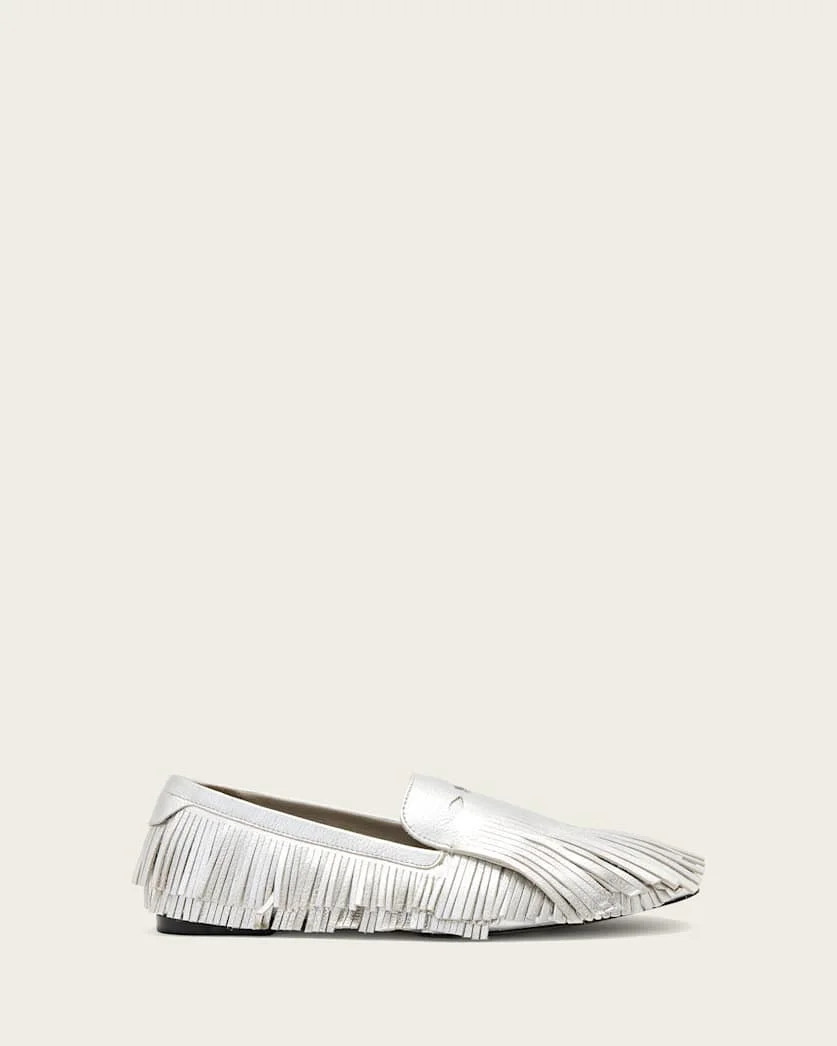 SANDY METALLIC FRINGE LOAFERS - 1