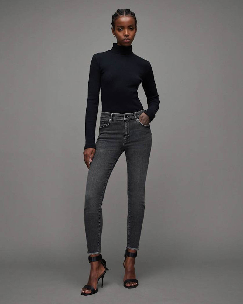 MILLER MID-RISE STRETCH PUSH UP SKINNY JEANS 5