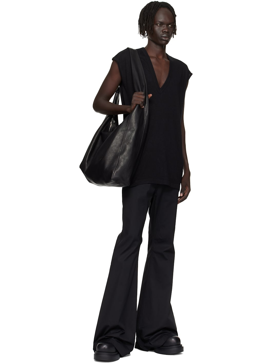 Black Concordians Deep V SL T-shirt - 4
