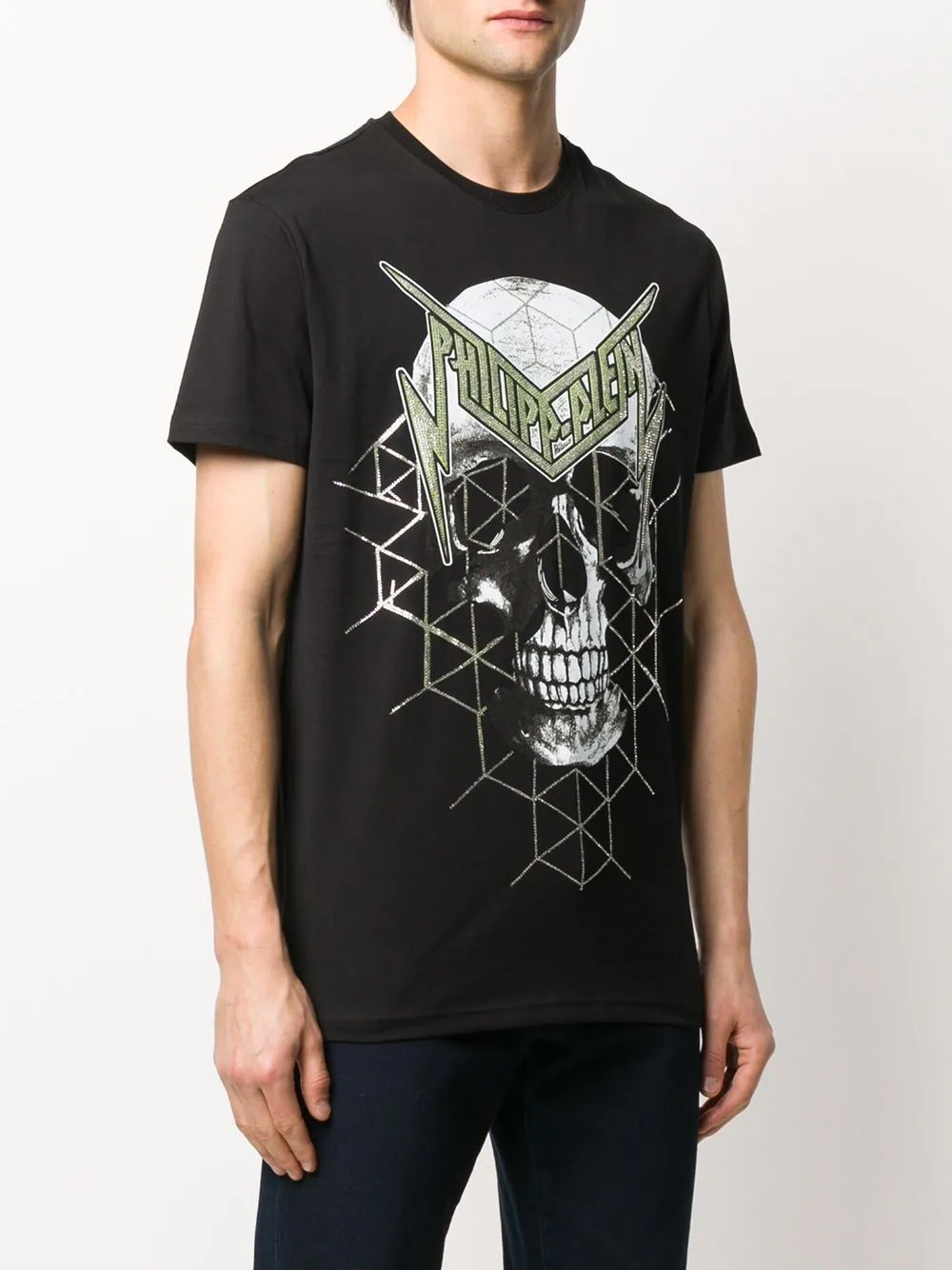 skull print short sleeve T-shirt - 3