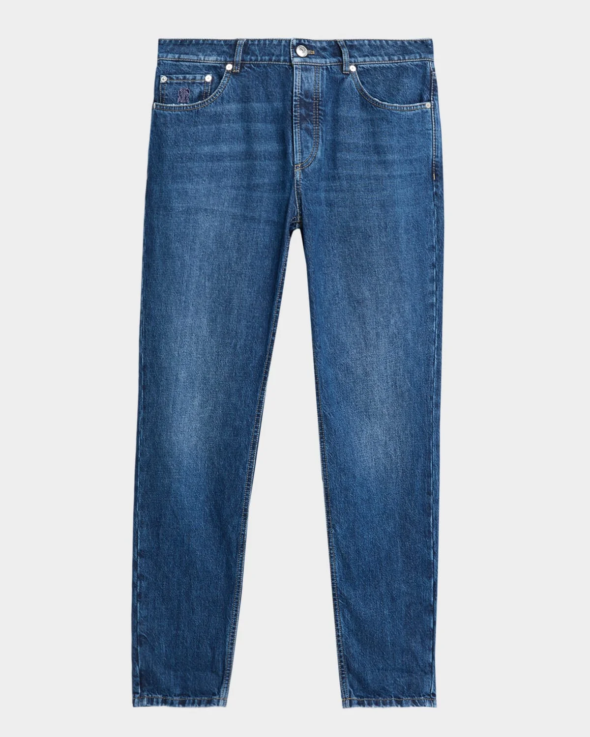 Men's Slim Light-Wash Denim Jeans - 1