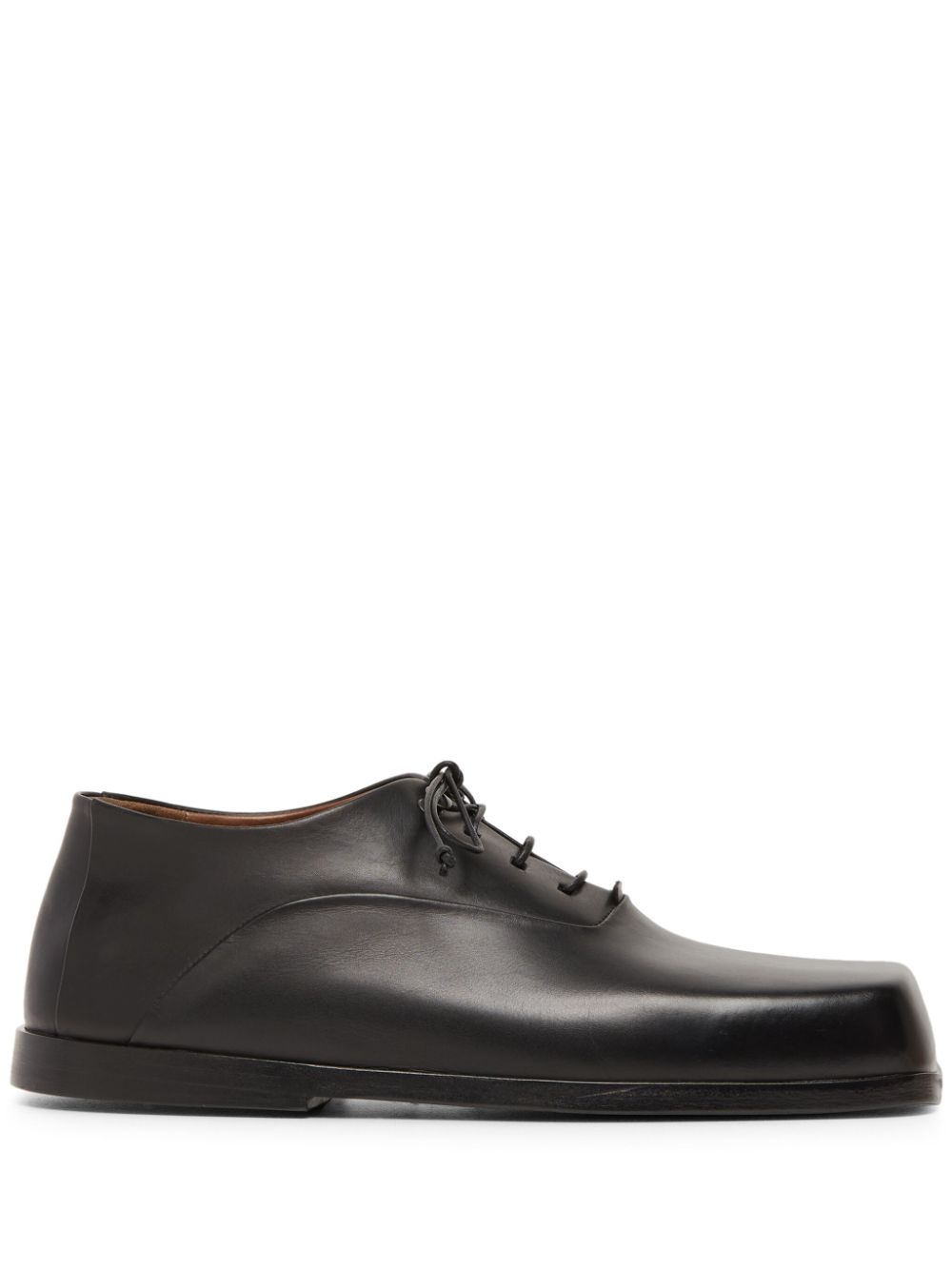 panelled leather oxford shoes - 1