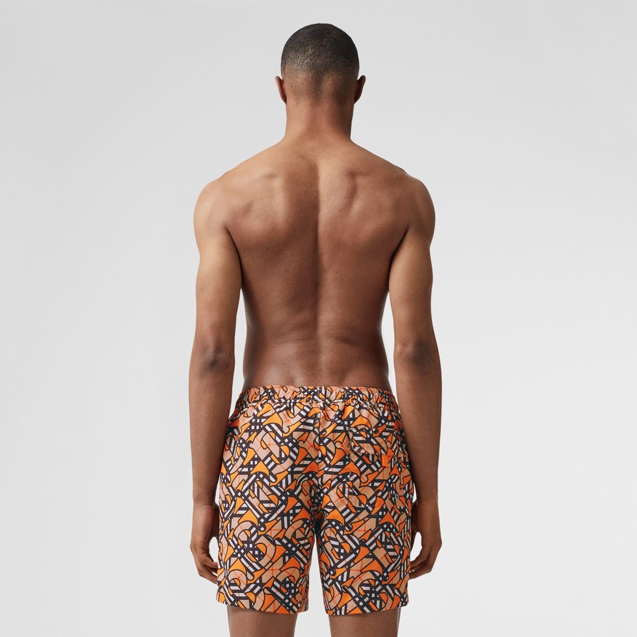 Monogram Print Drawcord Swim Shorts - 3