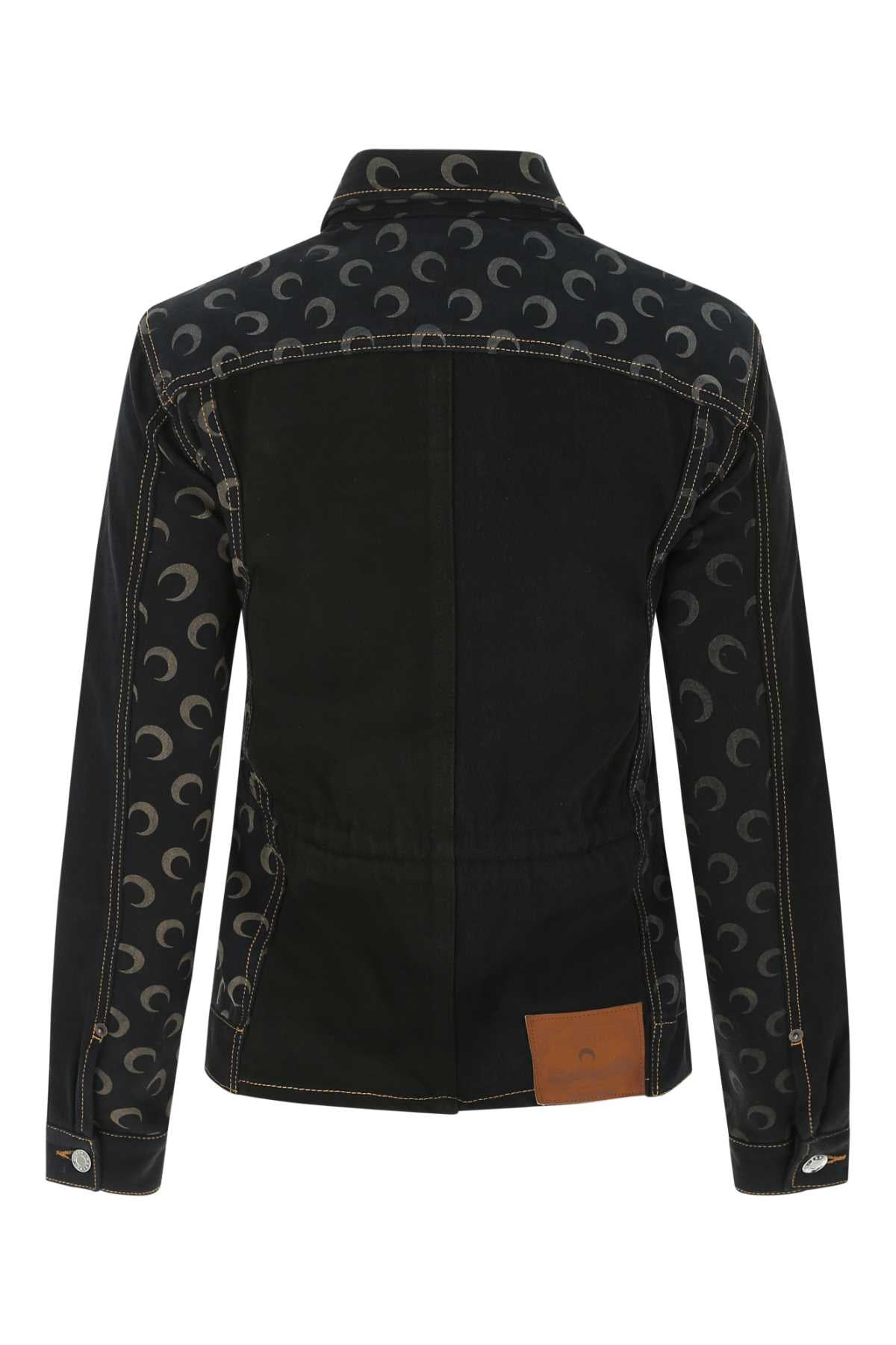 Marine Serre Women Black Denim Jacket - 2