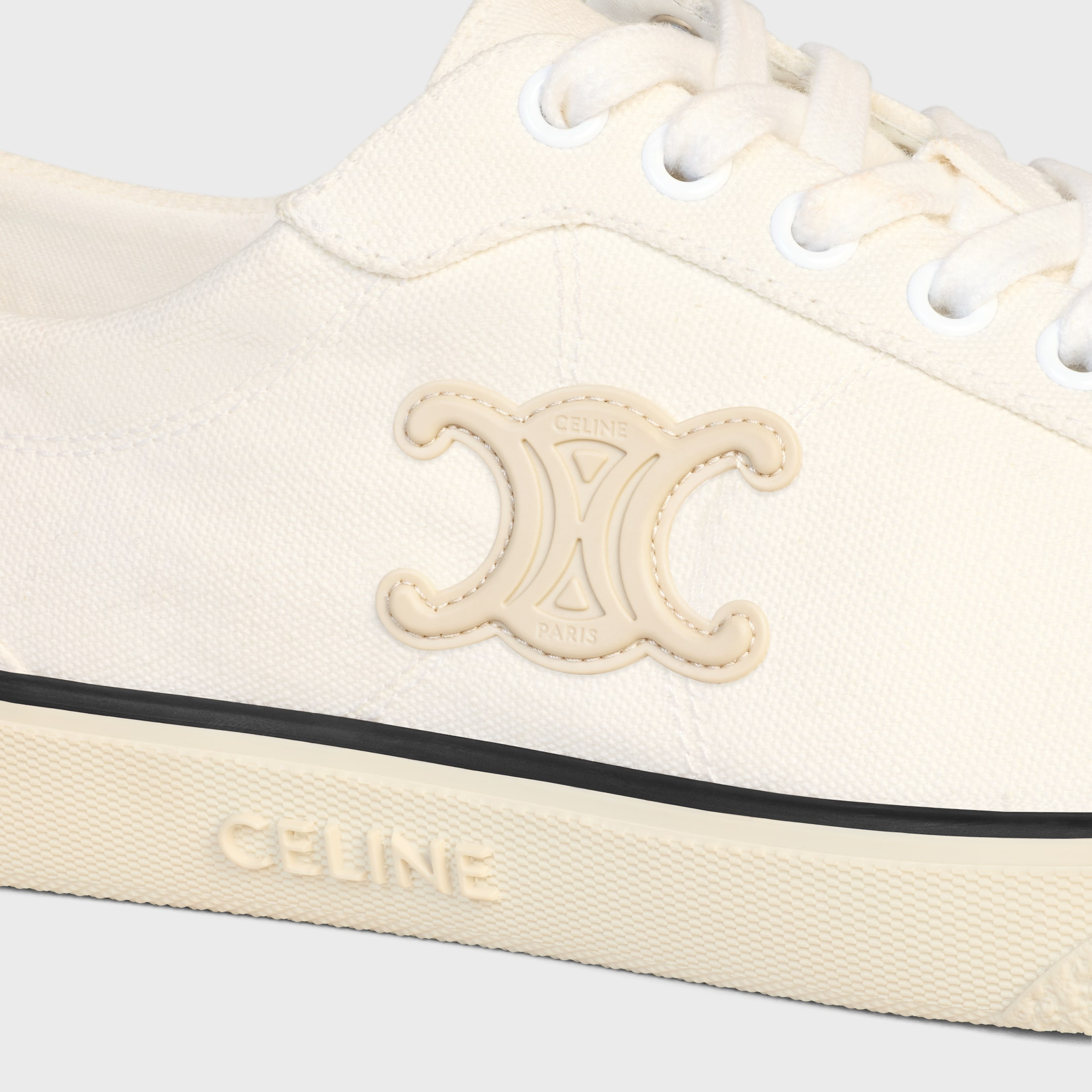 CELINE ALAN SNEAKERS WITH TRIOMPHE IN Canvas - 5