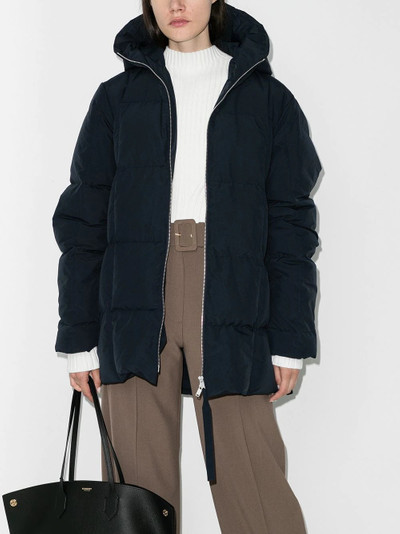 Jil Sander hooded puffer coat outlook