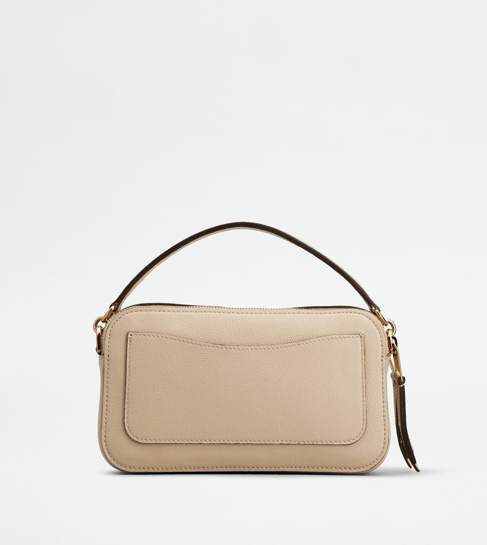 T TIMELESS CAMERA BAG IN LEATHER MINI - BEIGE - 3