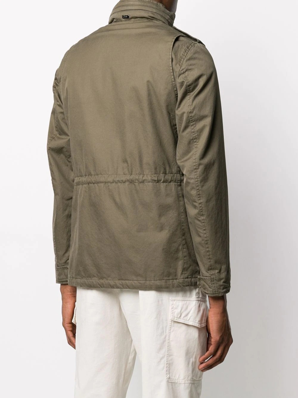 cargo-pocket military jacket - 4