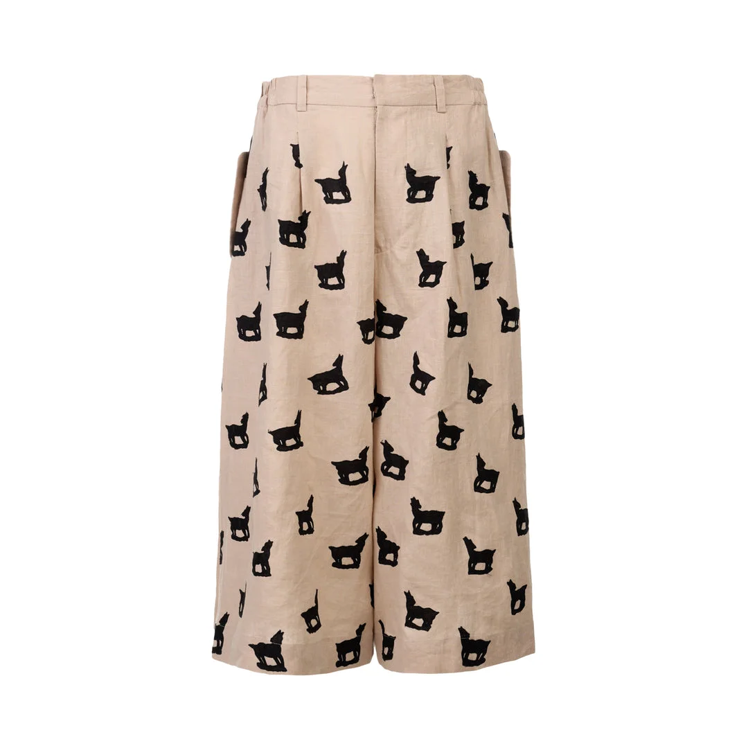Linen Wide Leg Pants - 1