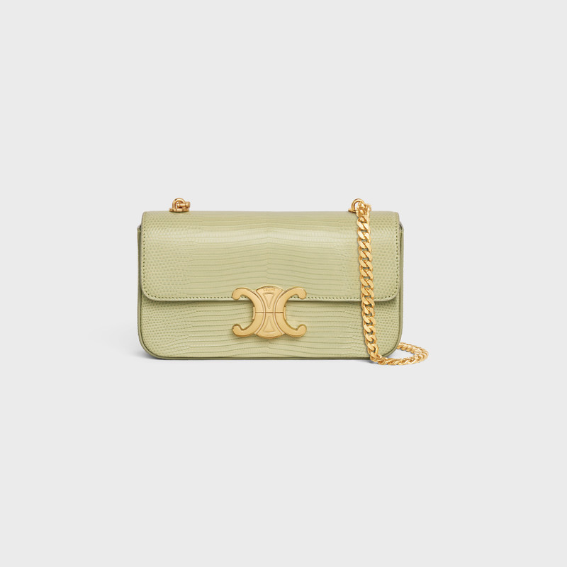 CHAIN SHOULDER BAG triomphe in lizard 1