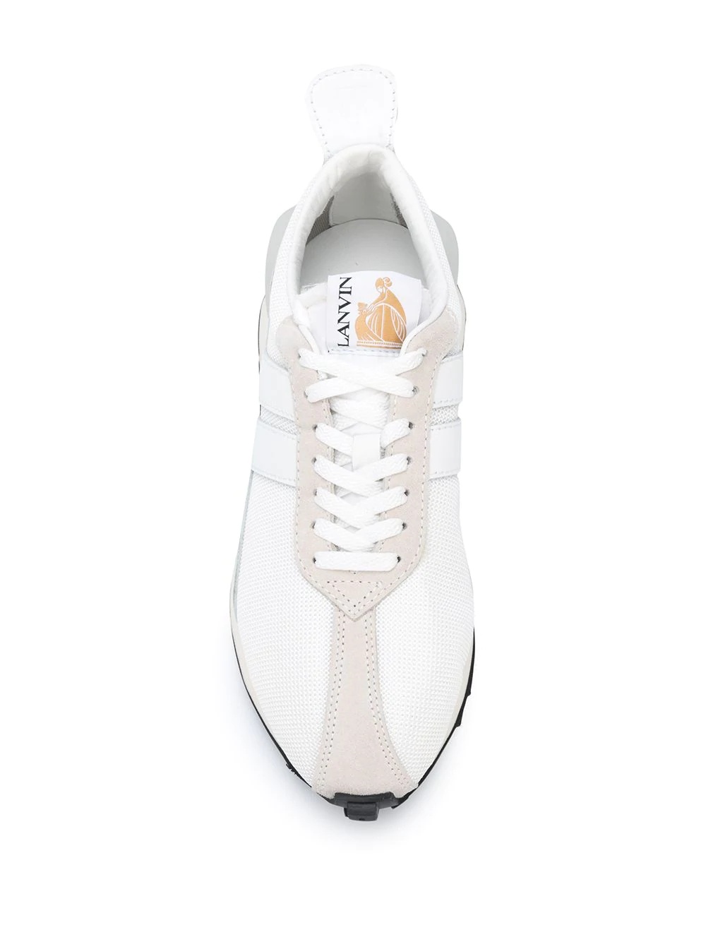 panelled low-top sneakers - 4