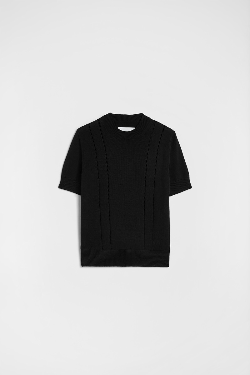 Cotton Pointelle T-Shirt 1