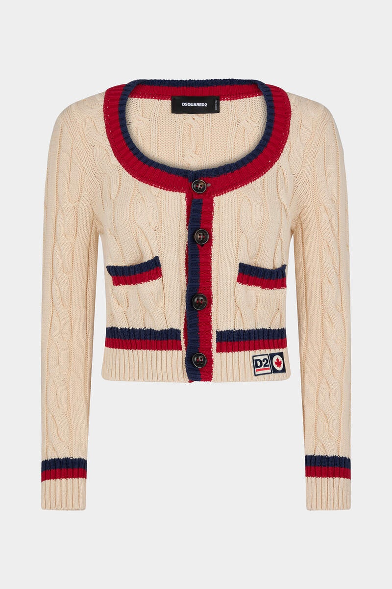 CABLE-KNIT CARDIGAN - 1