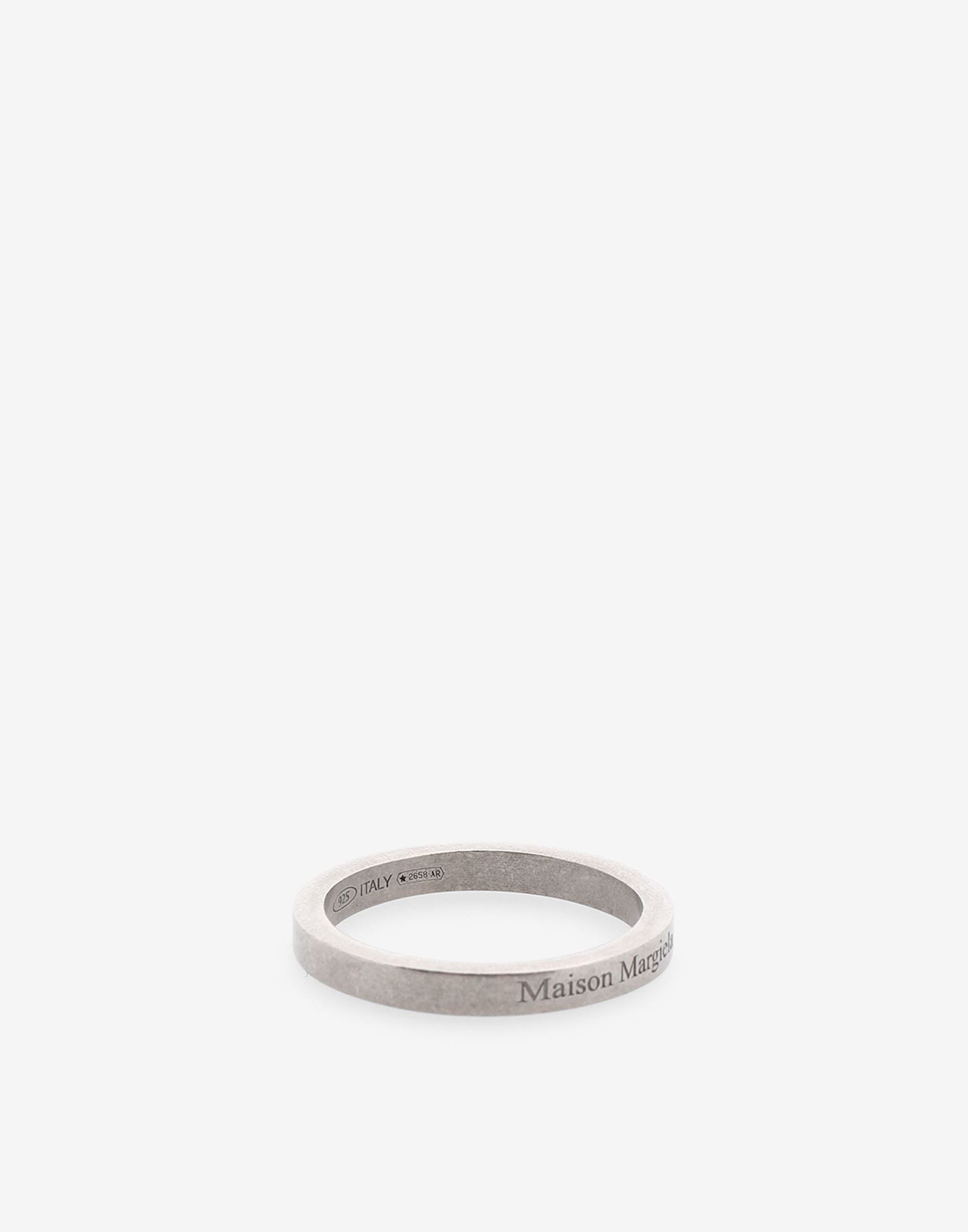 Logo engraved silver ring - 2
