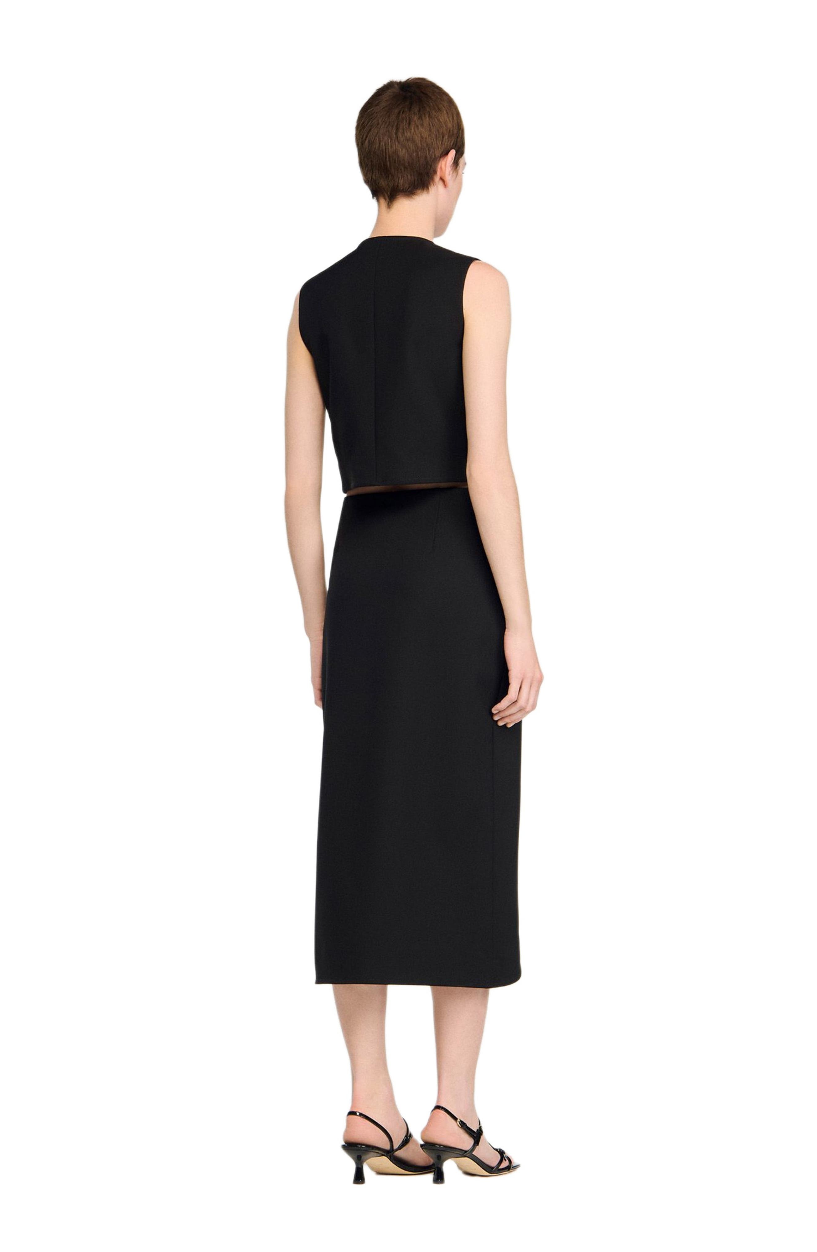 SANDRO Buttoned midi skirt in Black at Nordstrom - 2
