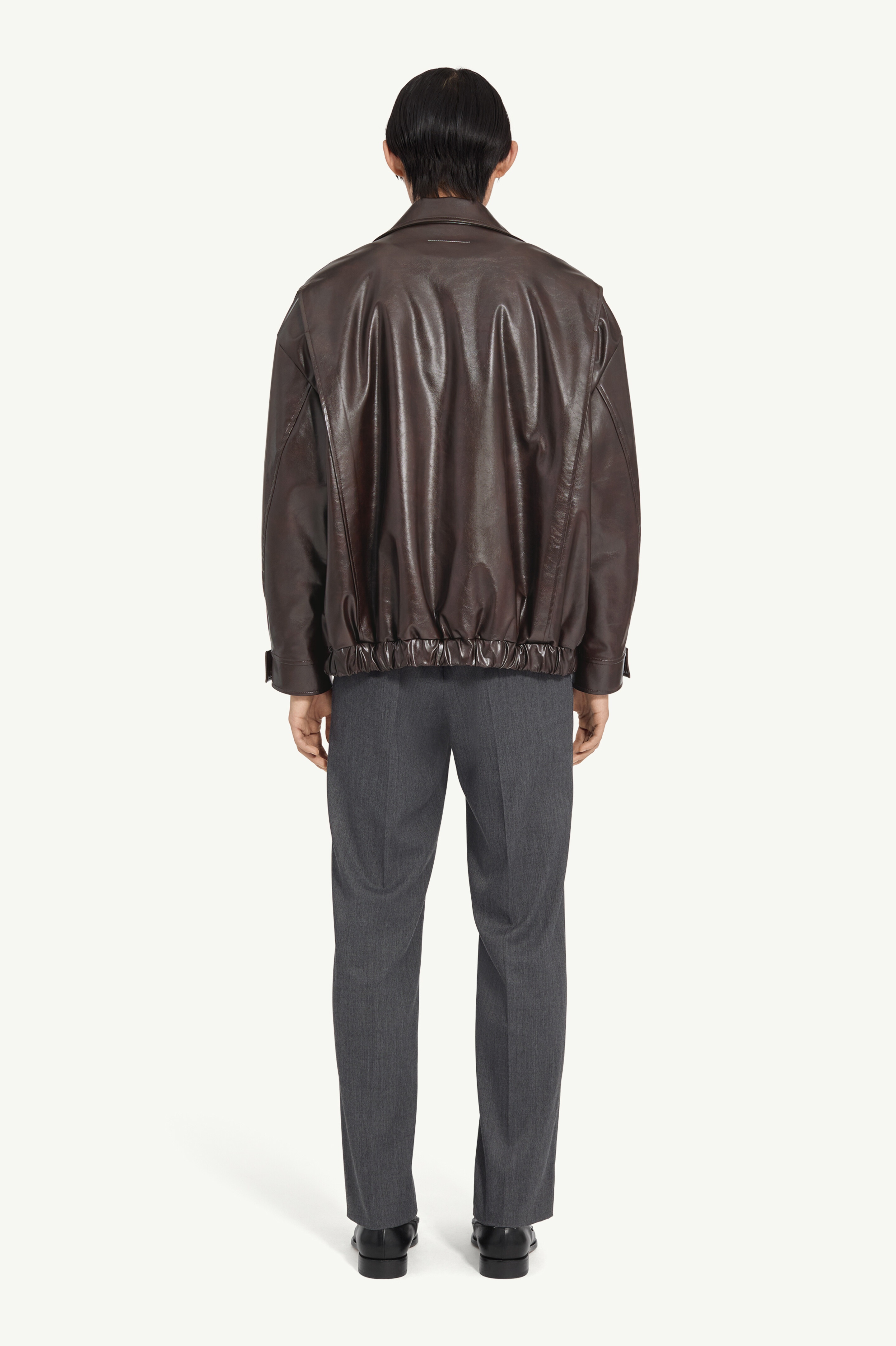 Faux leather jacket - 4
