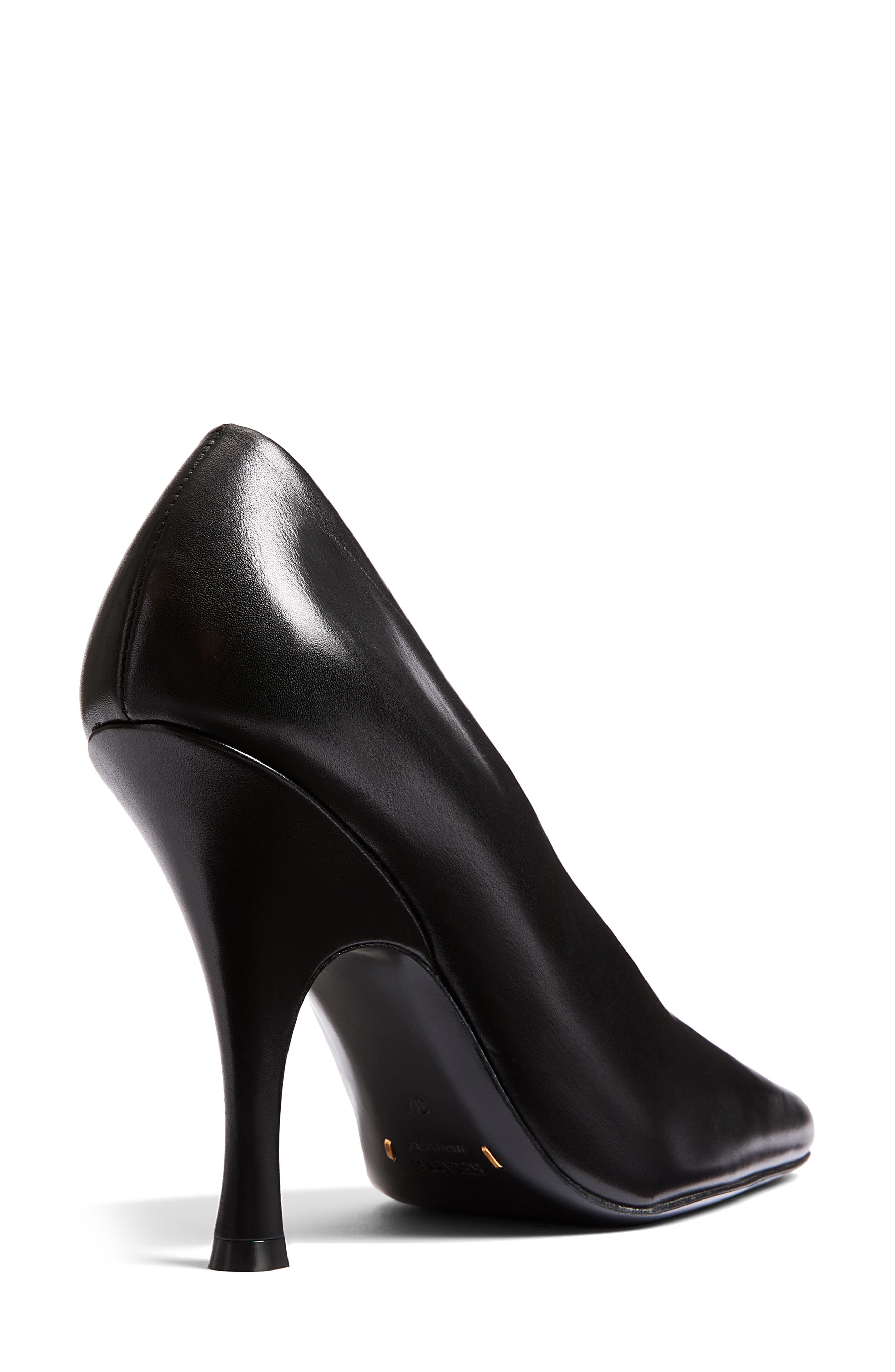 Khaite Eva Square Toe Pump in Black at Nordstrom - 3