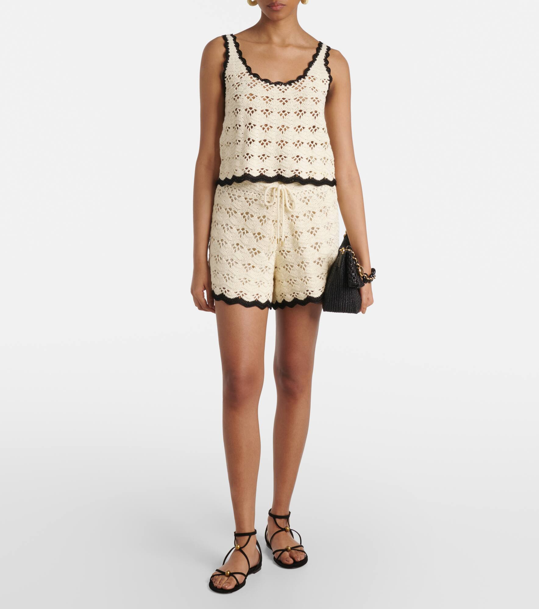 Rhiannon crochet cotton shorts - 2