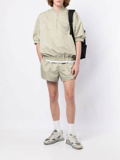 ESSENTIALS Essentials logo-patch shorts outlook