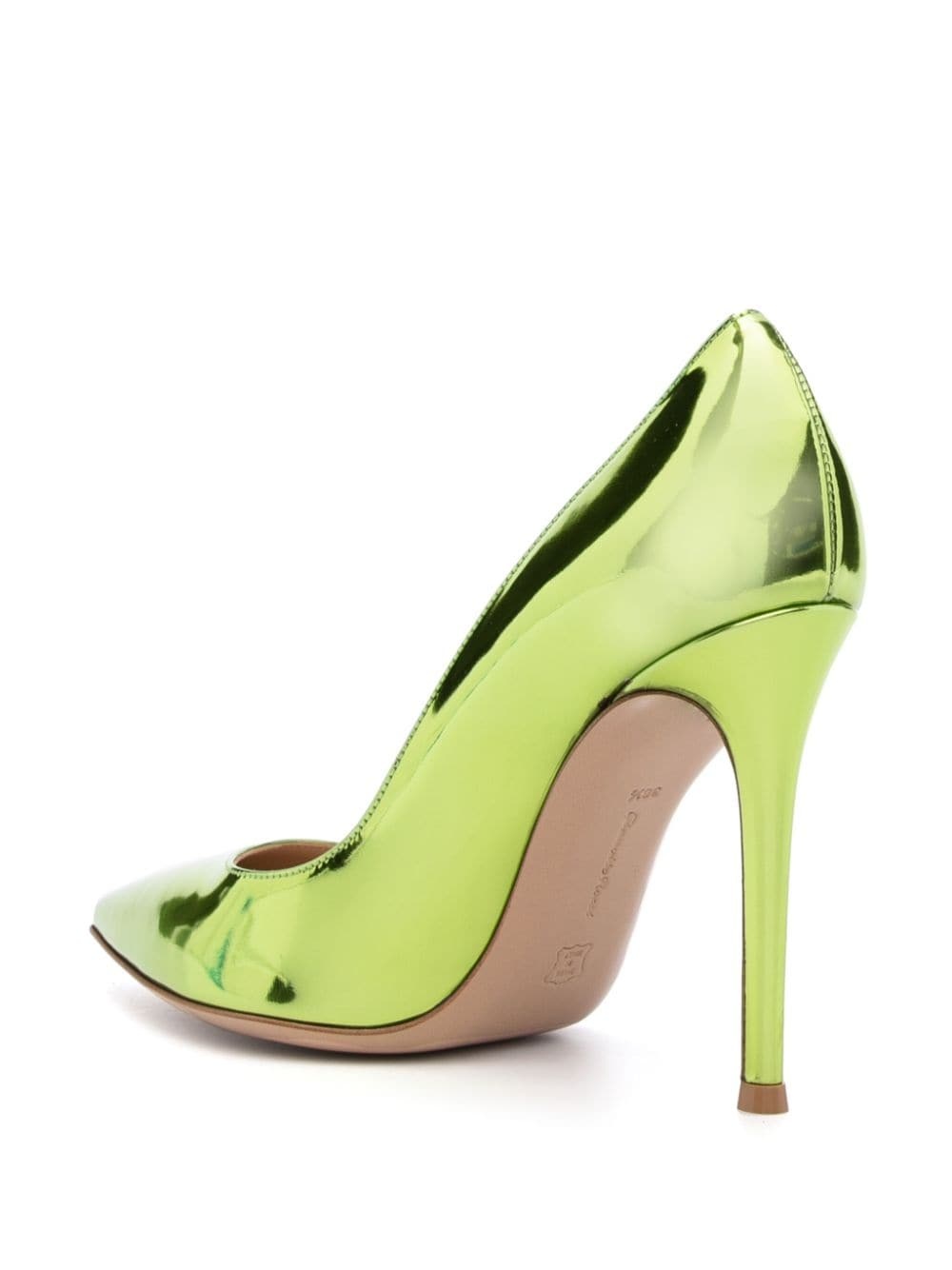 Gianvito 105mm metallic-effect pumps - 3