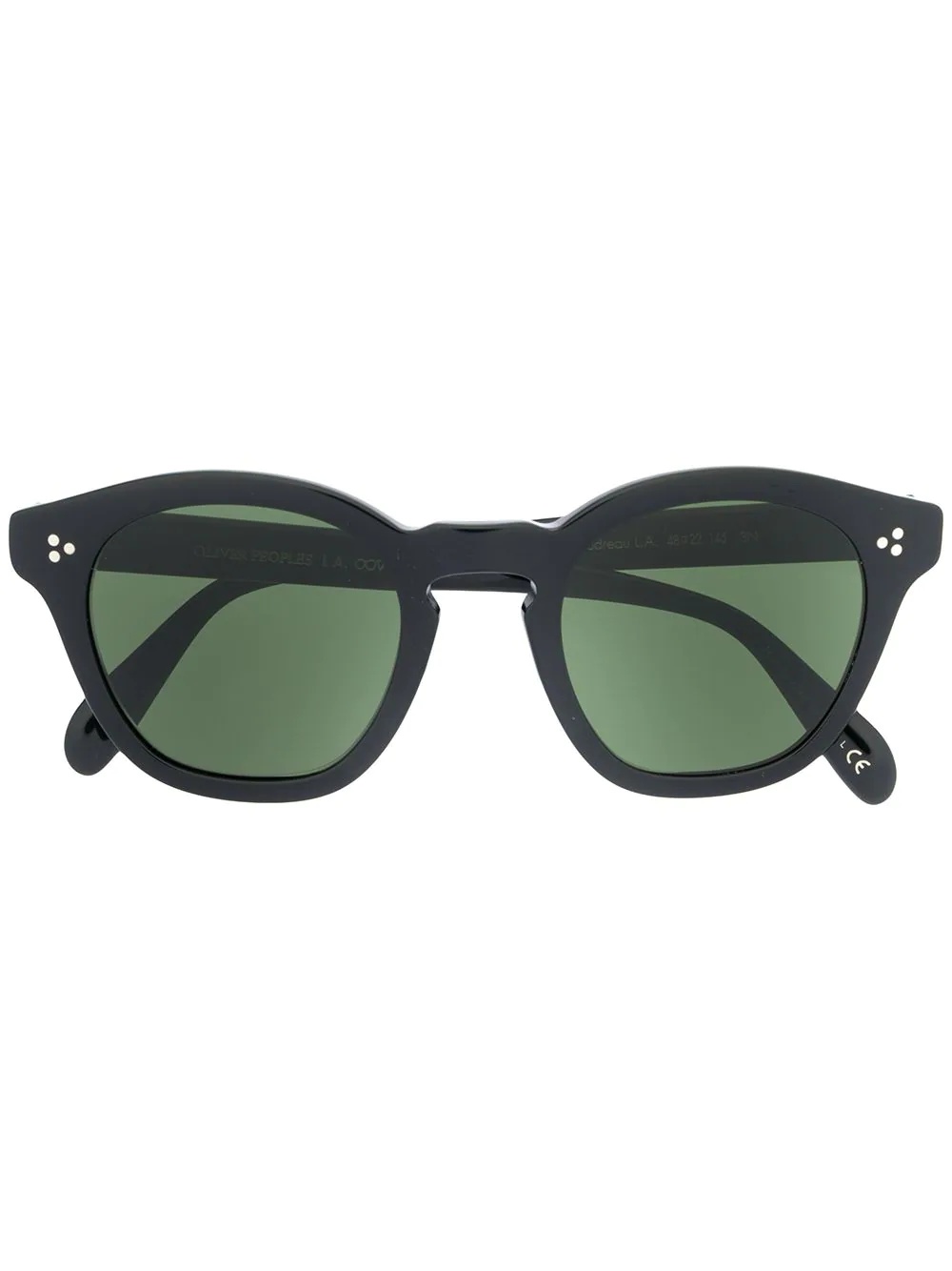 round frame tinted sunglasses - 1