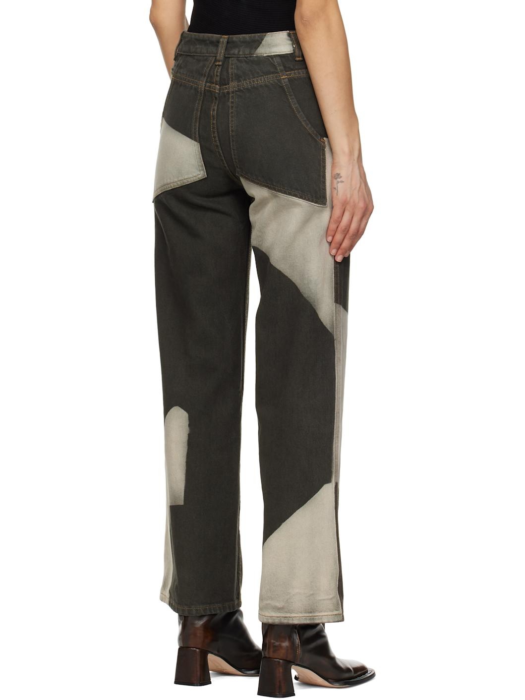 Grey Wide Leg Jeans - 3