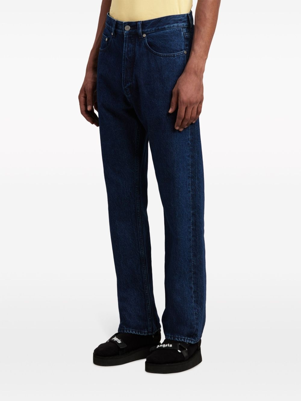 logo-print straight-leg jeans - 4