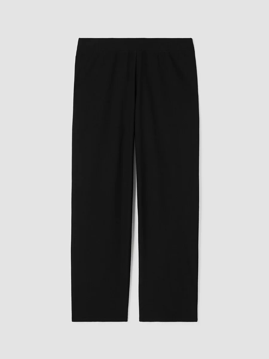 Washable Stretch Crepe Straight Pant - 1