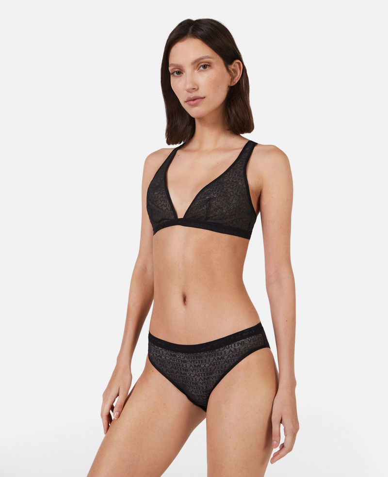 Stella McCartney Monogram Mesh Soft Cup Bra outlook