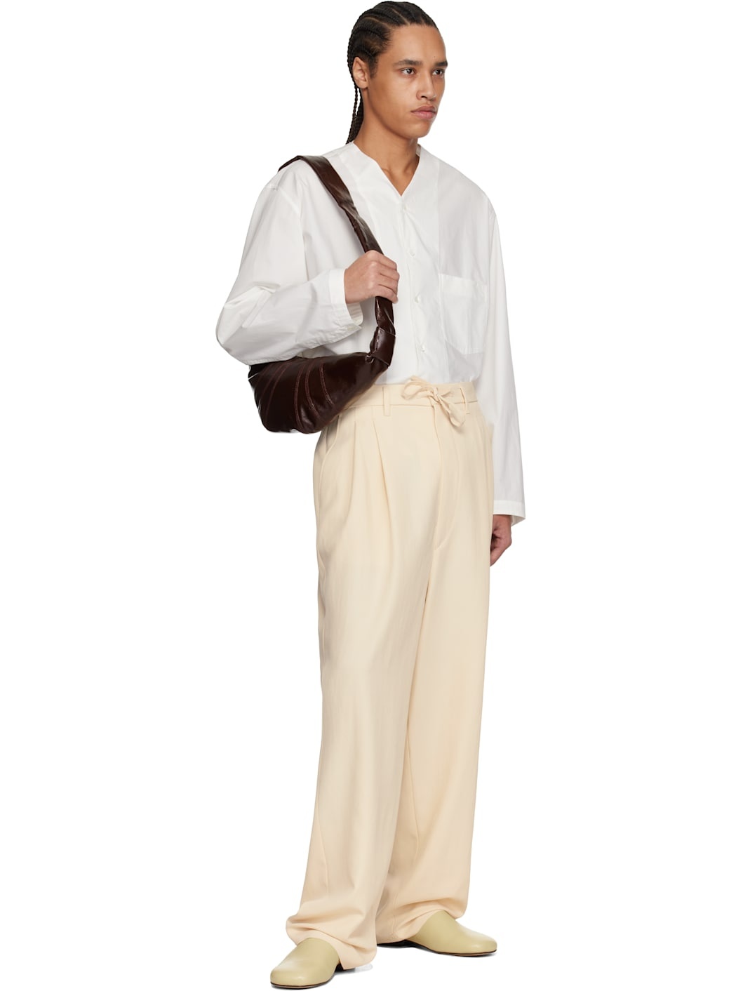 Brown Small Croissant Bag - 4