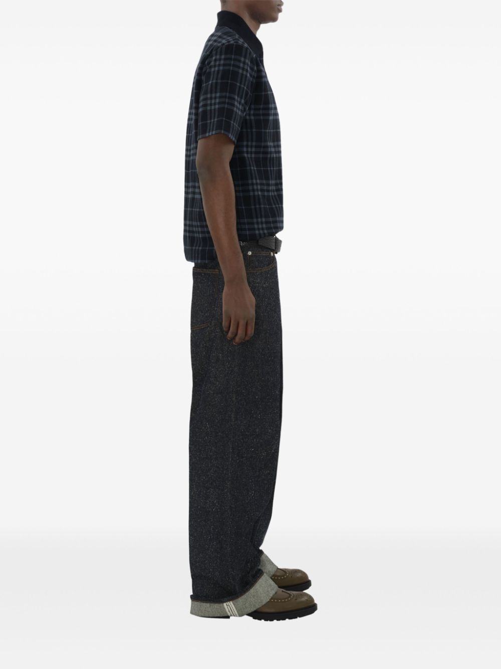 checked polo shirt - 3