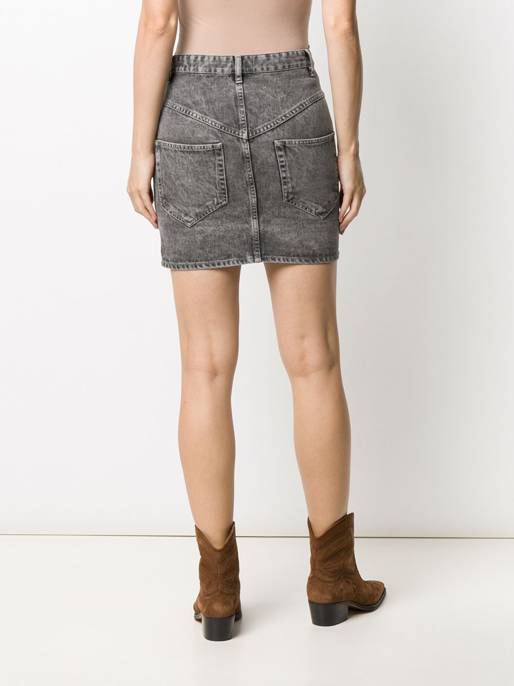 short denim skirt - 4