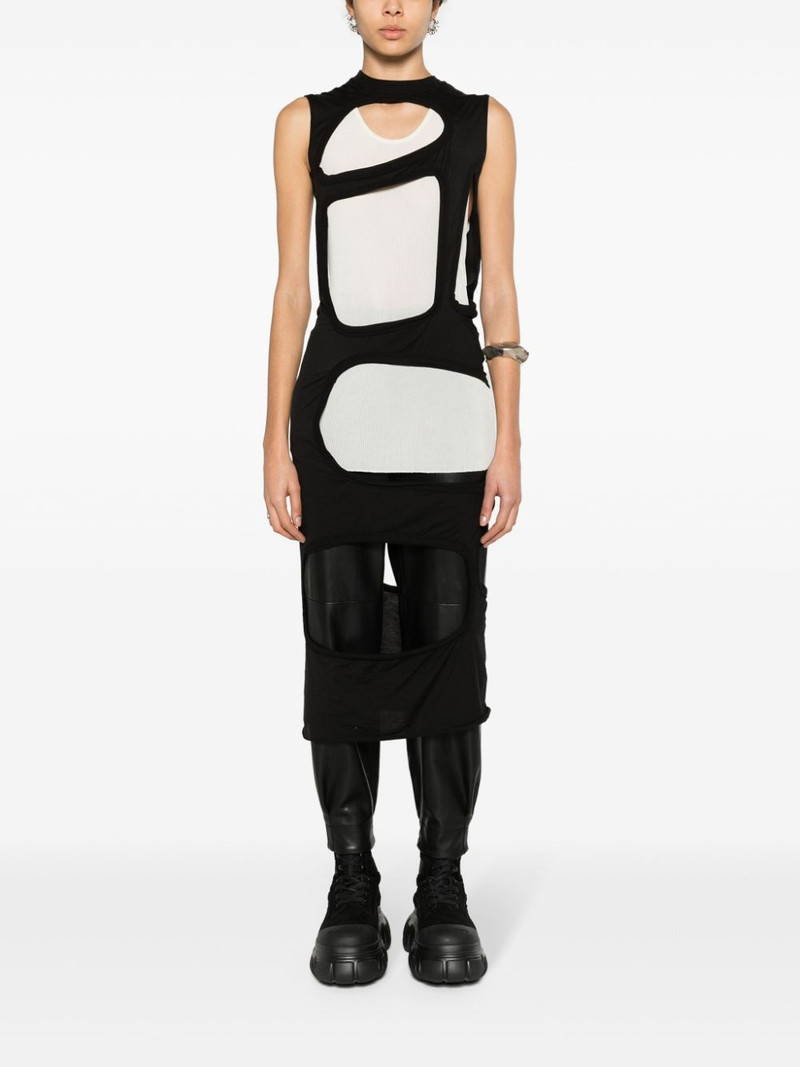 Rick Owens DRKSHDW Membrane cut-out maxi dress outlook