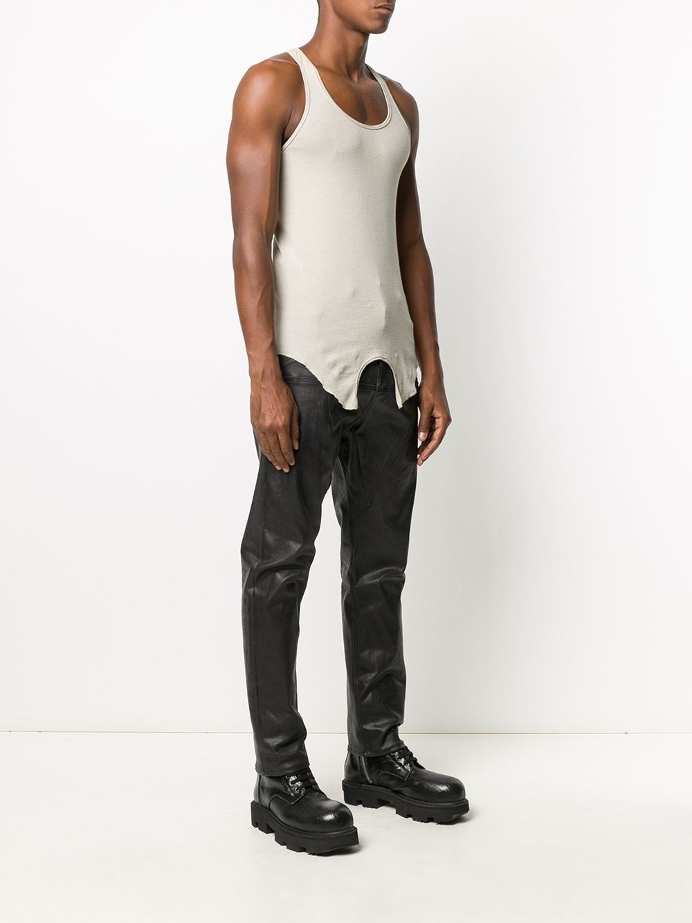 raw-edged vest - 3