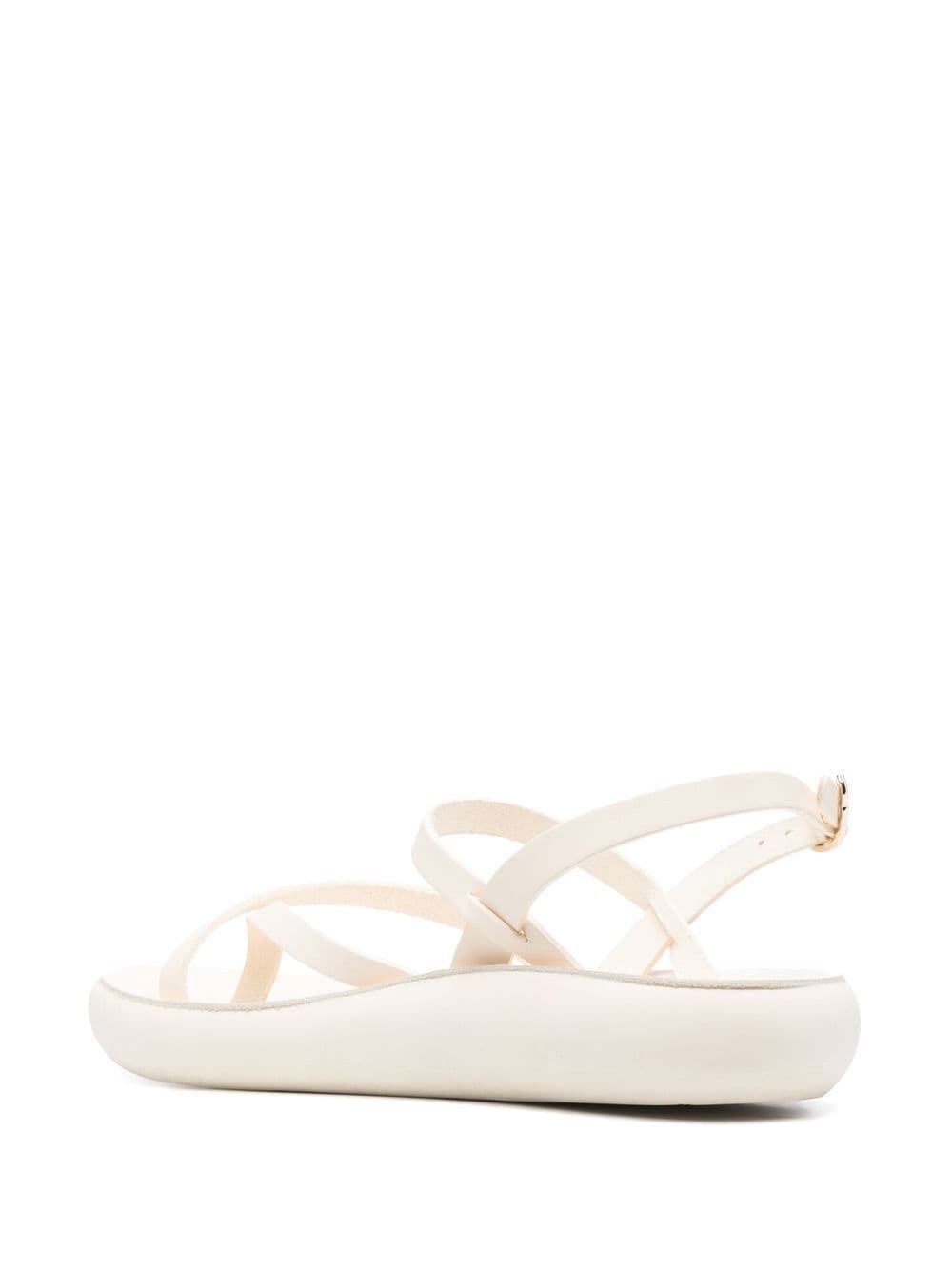 crossover-strap leather sandals - 3